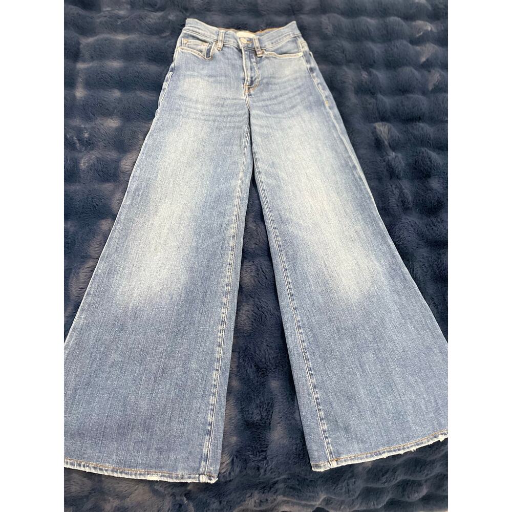 FRAME Le Palazzo Jeans High-Rise Wide Leg , Full length, Size 24 *RARE*